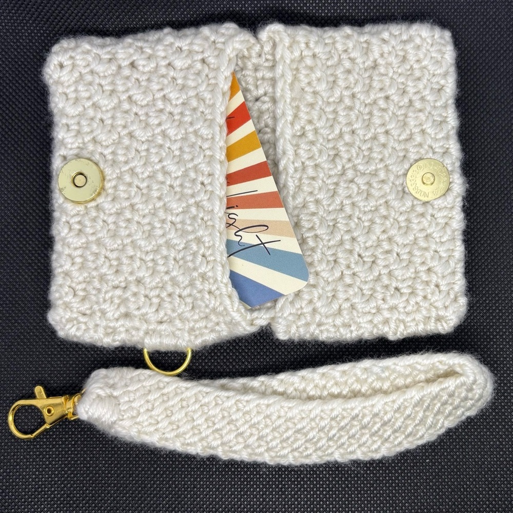 Crochet Card Wallet and Wristlet Set